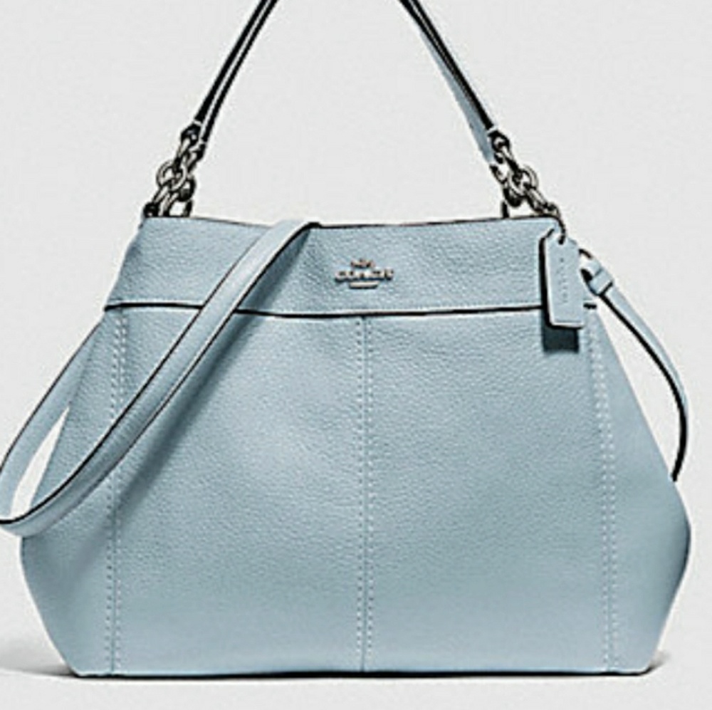 Coach "Lexy" LIKE NEW pebbled leather bag